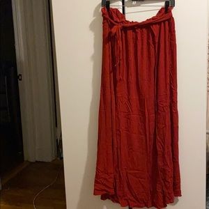 ASOS maxi skirt ruffle hip and thigh sits sz 10